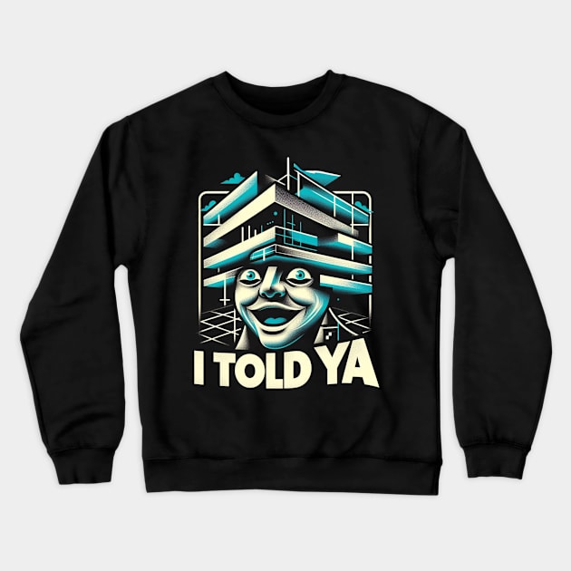 I Told Ya Crewneck Sweatshirt by unn4med